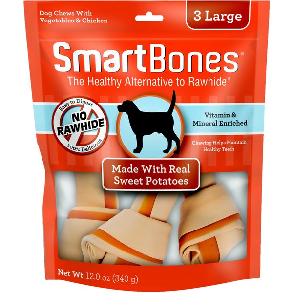 SmartBones Large Sweet Potato Chews Dog Treats