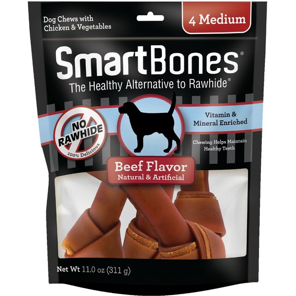 SmartBones Medium Beef Chew Bones Dog Treats