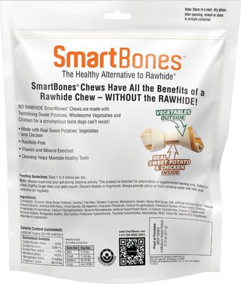 Show full view: SmartBones Medium Sweet Potato Chews Dog Treats, 4 count slide 3 of 8