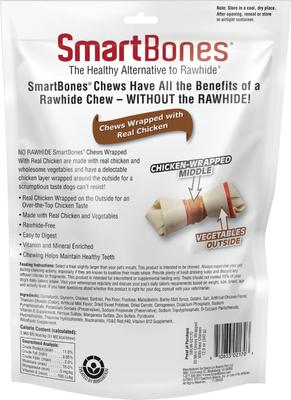 Show full view: SmartBones Mini Chicken Wrapped Bones Dog Treats, 20 count slide 3 of 8