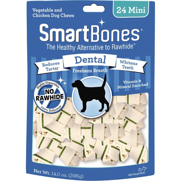 SmartBones Mini Dental Chew Bones Dog Treats