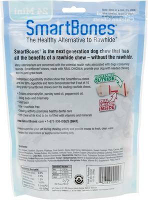 Show full view: SmartBones Mini Dental Chew Bones Dog Treats, 24 count slide 3 of 8