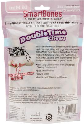 Show full view: SmartBones Mini DoubleTime Chicken Chews Dog Treats, 16 count slide 3 of 8