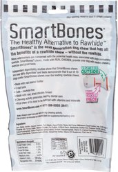 SmartBones Mini Peanut Butter Chew Bones Dog Treats, 16 count slide 2 of 4
