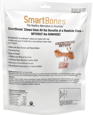 Show full view: SmartBones Peanut Butter Medium Chews Dog Treats, 4 count slide 3 of 8