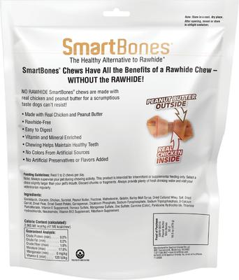 Show full view: SmartBones Peanut Butter Mini Chews Dog Treats, 30 count slide 3 of 9