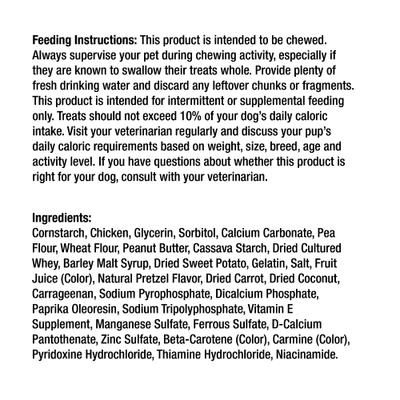 Show full view: SmartBones Pretzel Dipped Peanut Butter Dog Treats, 7 count slide 7 of 8