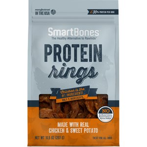 SmartBones Chicken Protein Rings Dog Treats