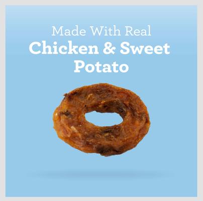Show full view: SmartBones Protein Rings Real Chicken & Sweet Potato Dog Treats, 10.5-oz bag slide 4 of 11