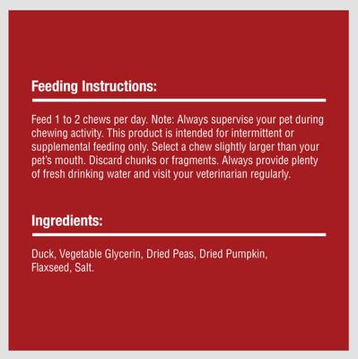 Show full view: SmartBones Protein Rings Real Duck, Pumpkin & Flaxseed Dog Treats, 5-oz bag slide 9 of 11