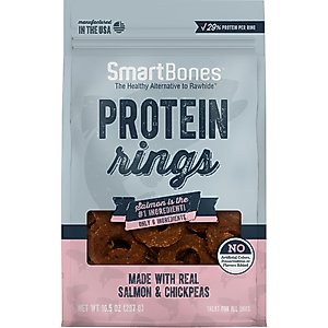 SmartBones Salmon Protein Rings Dog Treats