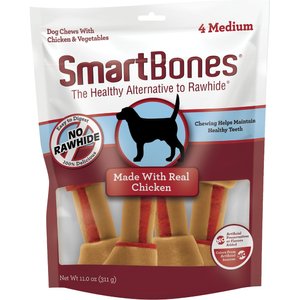 SmartBones Real Chicken Dog Treats, 4 count