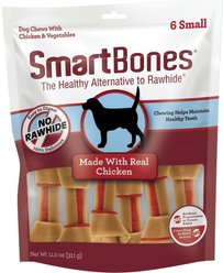 SmartBones Real Chicken Small Chews Dog Treats, 6 count