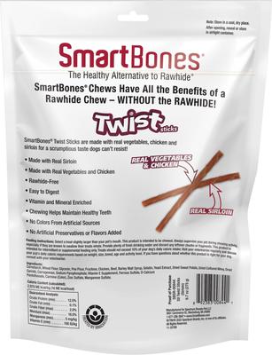 Show full view: SmartBones Sirloin Twistz Sirloin Dog Treats, 50 count slide 3 of 11