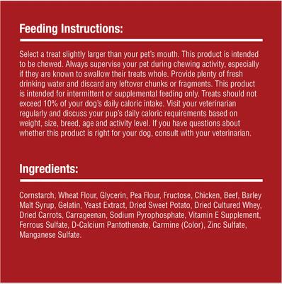 Show full view: SmartBones Sirloin Twistz Sirloin Dog Treats, 50 count slide 9 of 11