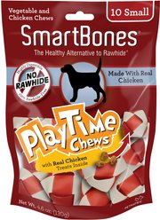 SmartBones Small PlayTime Chicken Chews Dog Treats, 10 count
