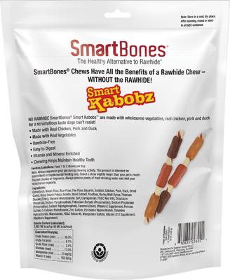 Show full view: SmartBones Smart Kabobz Dog Triple Meat Flavor Dog Treats, 18 count slide 3 of 10