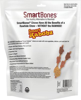 Show full view: SmartBones Smart Kabobz Real Chicken, Pork & Duck Dog Treats, 20 count slide 3 of 6