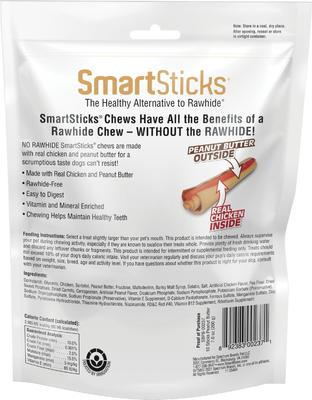 Show full view: SmartBones SmartChips Peanut Butter Chews Dog Treats, 12 count slide 3 of 8