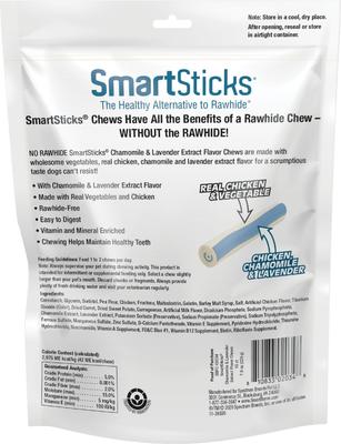 Show full view: SmartBones SmartSticks Chamomile & Lavender Extract Flavor Chews Dog Treats, 16 count slide 3 of 8