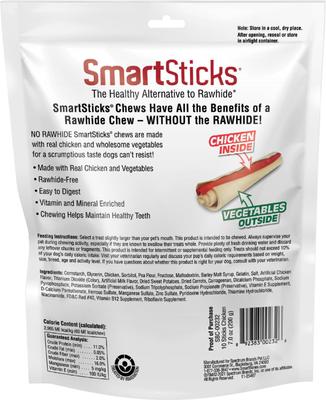 Show full view: SmartBones SmartSticks Chicken Chews Dog Treats, 10 count slide 3 of 11