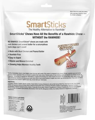 Show full view: SmartBones SmartSticks Rawhide-Free Peanut Butter Dog Treats, 25 count slide 3 of 11