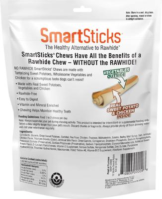 Show full view: SmartBones SmartSticks Sweet Potato Chews Dog Treats, 12 count slide 3 of 11