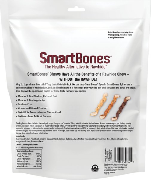 SmartBones Spirals Variety Pack Dog Treats, 32 count