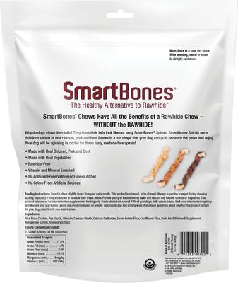 Show full view: SmartBones Spirals Variety Pack Dog Treats, 32 count slide 3 of 8