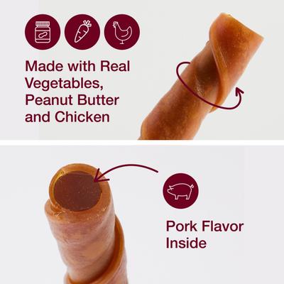 Show full view: SmartBones Stuffed Twistz Peanut Butter Chews Dog Treats, 6 count slide 4 of 11