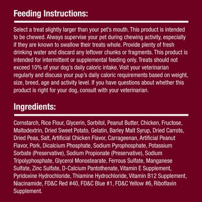 Show full view: SmartBones Stuffed Twistz Peanut Butter Chews Dog Treats, 6 count slide 9 of 11