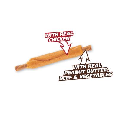 Show full view: SmartBones Triple Flavor Ribs Chicken, Beef & Peanut Butter Dog Treats, 10 count slide 5 of 9