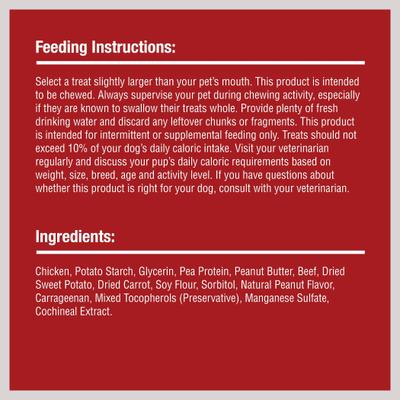 Show full view: SmartBones Triple Flavor Wings Peanut Butter Dog Treats, 10 count slide 9 of 10