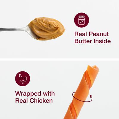 Show full view: SmartBones Twist Sticks Peanut Butter Flavor Dog Treats, 50 count slide 5 of 11