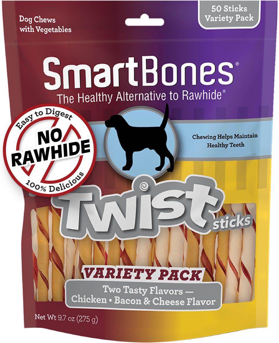 SmartBones Twist Sticks Bacon & Cheese Flavor Dog Treats