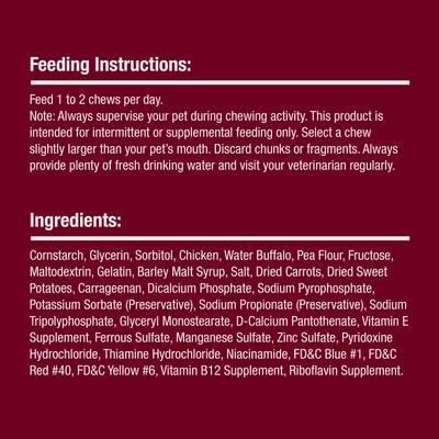 Show full view: SmartBones Twist Sticks Water Buffalo Dog Treats, 50 count slide 6 of 11