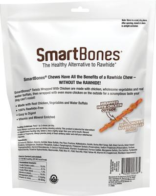 Show full view: SmartBones Twists Wrapped Chicken Dog Treats, 30 count slide 3 of 8