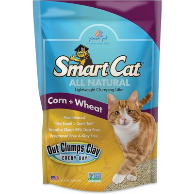 SmartCat SmartCat All Natural Lightweight Corn & Wheat Clumping Cat Litter, 10-lb bag
