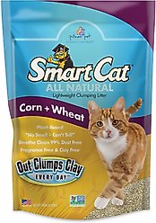 SmartCat All Natural Lightweight Corn & Wheat Clumping Cat Litter, 20-lb bag