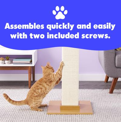 Show full view: SmartCat The Ultimate 32-in Sisal Cat Scratching Post, Beige slide 7 of 10