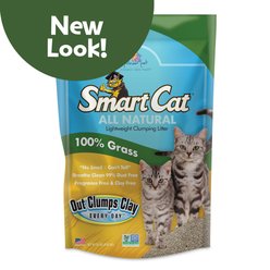 SmartCat Unscented Clumping Grass Cat Litter, 20-lb bag