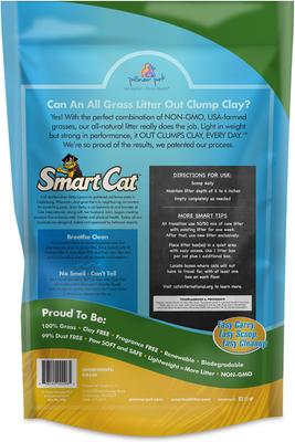 Show full view: SmartCat Unscented Clumping Grass Cat Litter, 20-lb bag slide 3 of 9