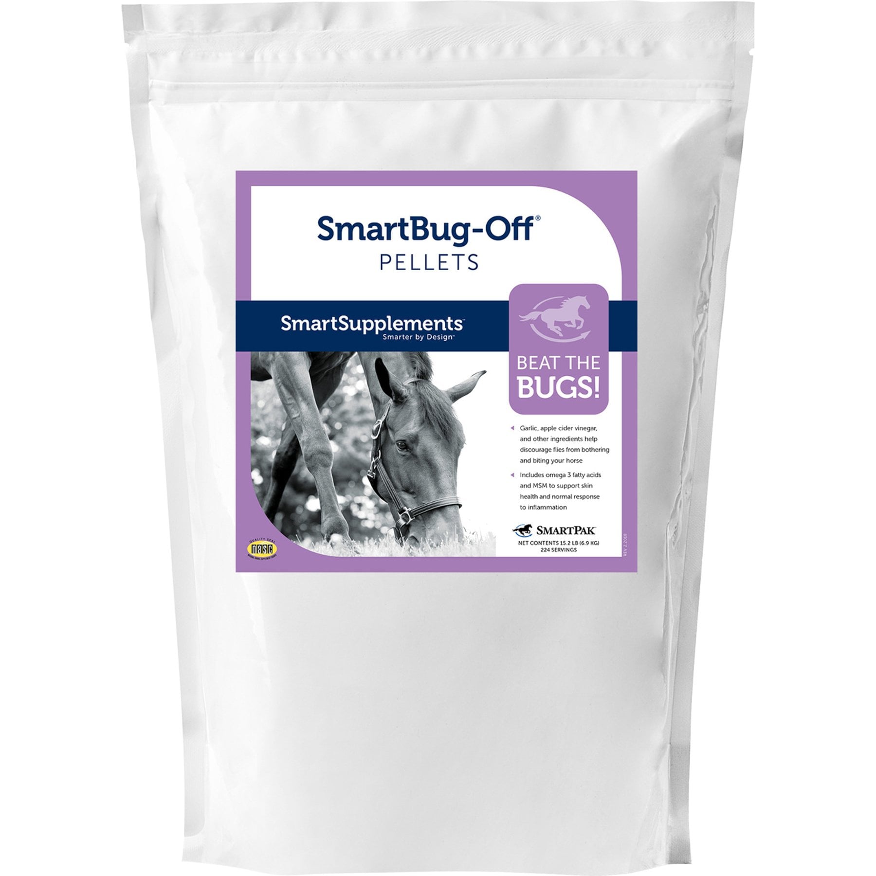 SmartPak SmartBug-Off Pellets Insect Control for Horses, 15.2-lb bag