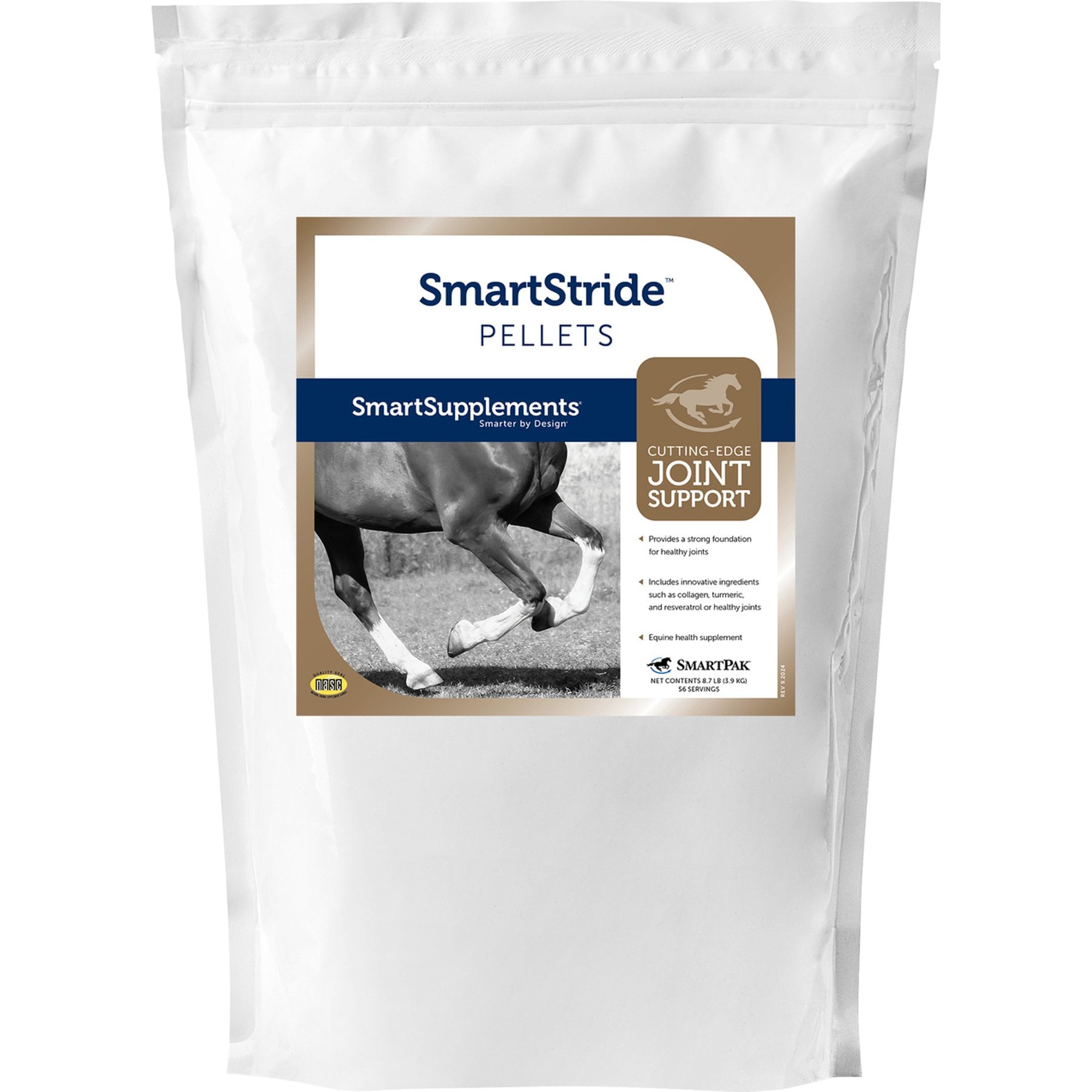 SmartPak SmartStride Pellets Joint Supplement for Horses, 8.7-lb bag