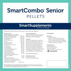 SmartEquine SmartSupplements SmartCombo Senior Pellet Horse Comprehensive Supplement, 12.4-lb bag slide 2 of 3