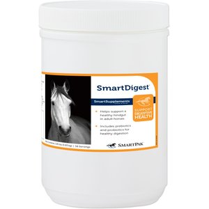 SmartEquine SmartSupplements SmartDigest Granules Horse Digestive Aid Supplement, 1.85-lb bucket