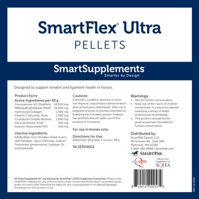 Show full view: SmartEquine SmartSupplements SmartFlex Ultra Pellet Horse Joint Supplement, 7.2-lb bag slide 2 of 4