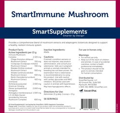 SmartEquine SmartSupplements SmartImmune Mushroom Powder Horse Comprehensive Supplement, 1.85-lb bag slide 2 of 3