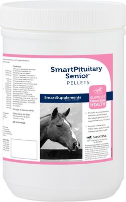 Show full view: SmartEquine SmartSupplements SmartPituitary Senior Pellet Horse Comprehensive Supplement, 2.5-lb bucket slide 1 of 4