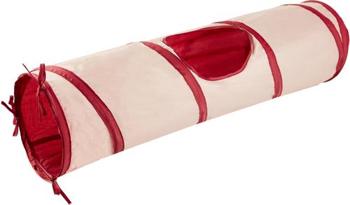 Show full view: SmartyKat Crackle Chute Crinkle Activity Tunnel Cat Toy, Tan/Red slide 5 of 8